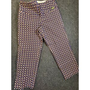 Swing Control Golf Pants Geometric Print Stretch Ankle Pants Women's 10